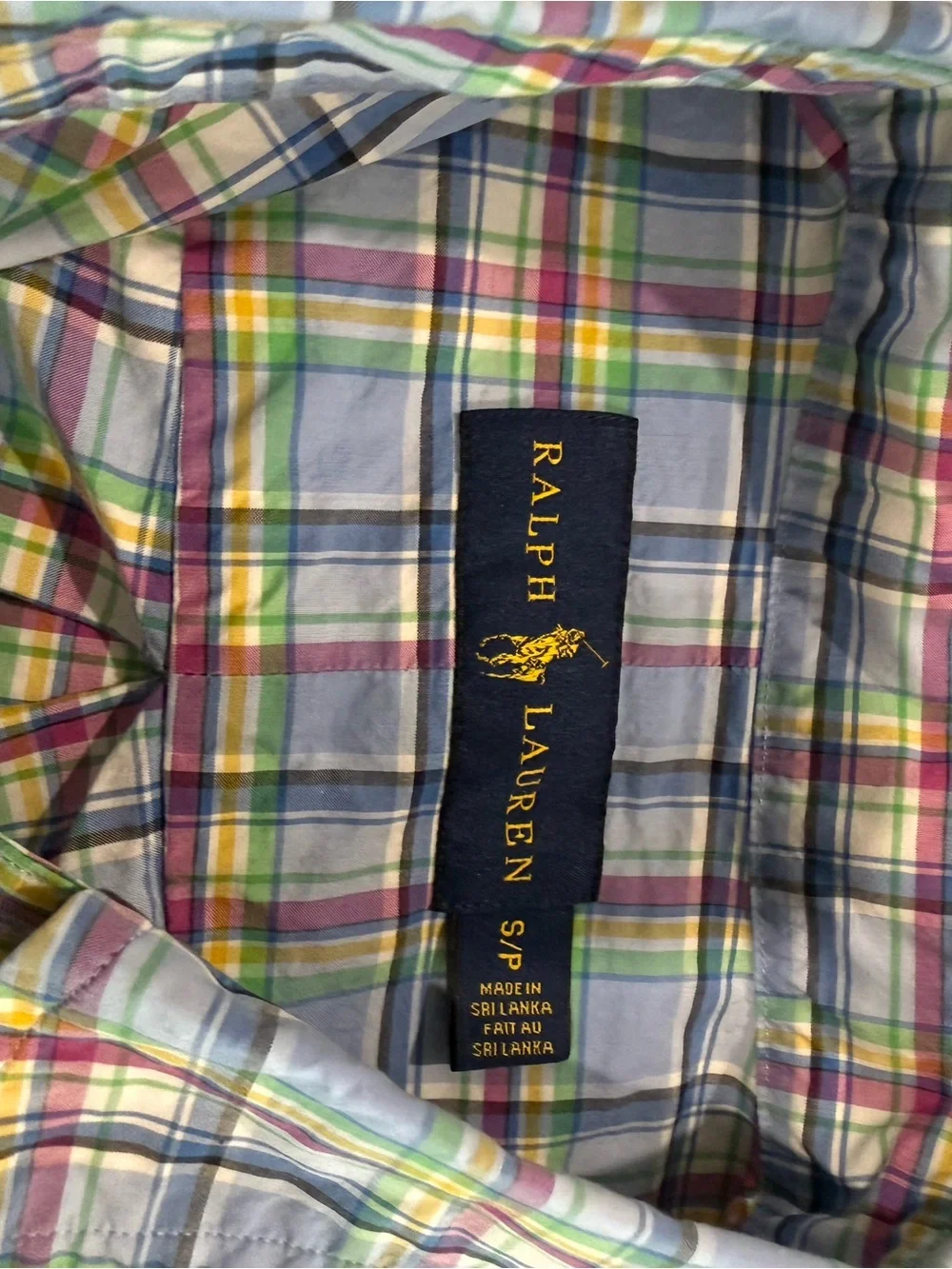 Polo by Ralph Lauren Light Blue Plaid Short Sleeve Button-Down Shirt